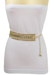 Gold Metal Chain Fashion Belt Hip High Waist Size S M L